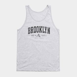 Brooklyn NY Arched Distressed Retro Print Tank Top